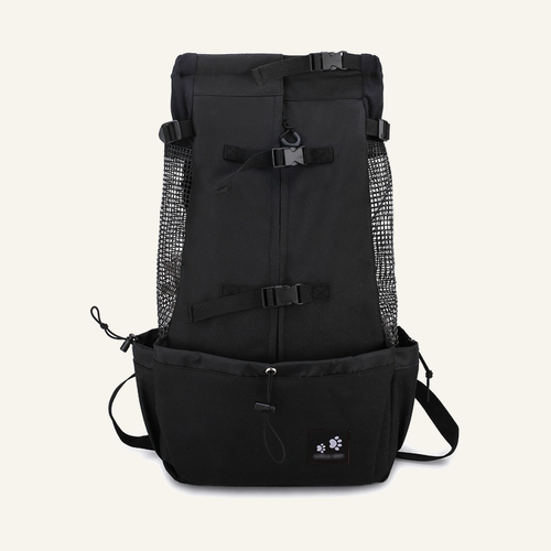 Black Carrier Backpack, outer-facing product view.