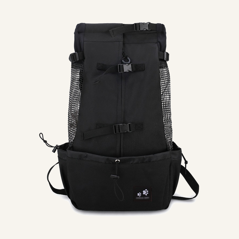 Black Carrier Backpack, outer-facing product view.